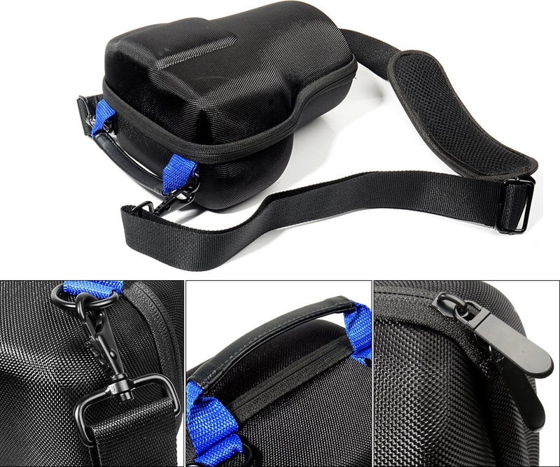 Alltravel حقيبة DSLR لجميع الرحلات لكاميرات كانون EOS Rebel T7، T7i، T6، T8i، SL3، 2000D، 4000D، 90D، M50 Mark II، 5D، 6D؛ نيكون D5600، D3500، D7500؛ باناسونيك لوميكس FZ300، FZ1000 (أسود) - Image 2
